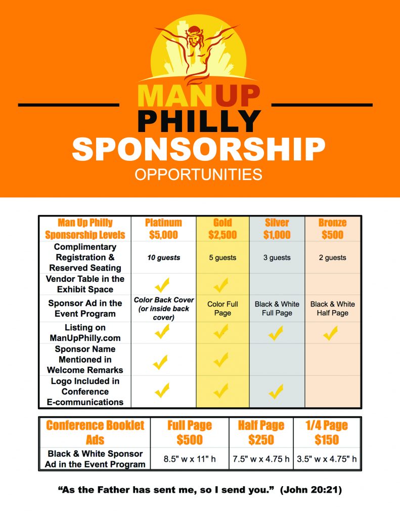 Sponsors Man Up Philly Conference